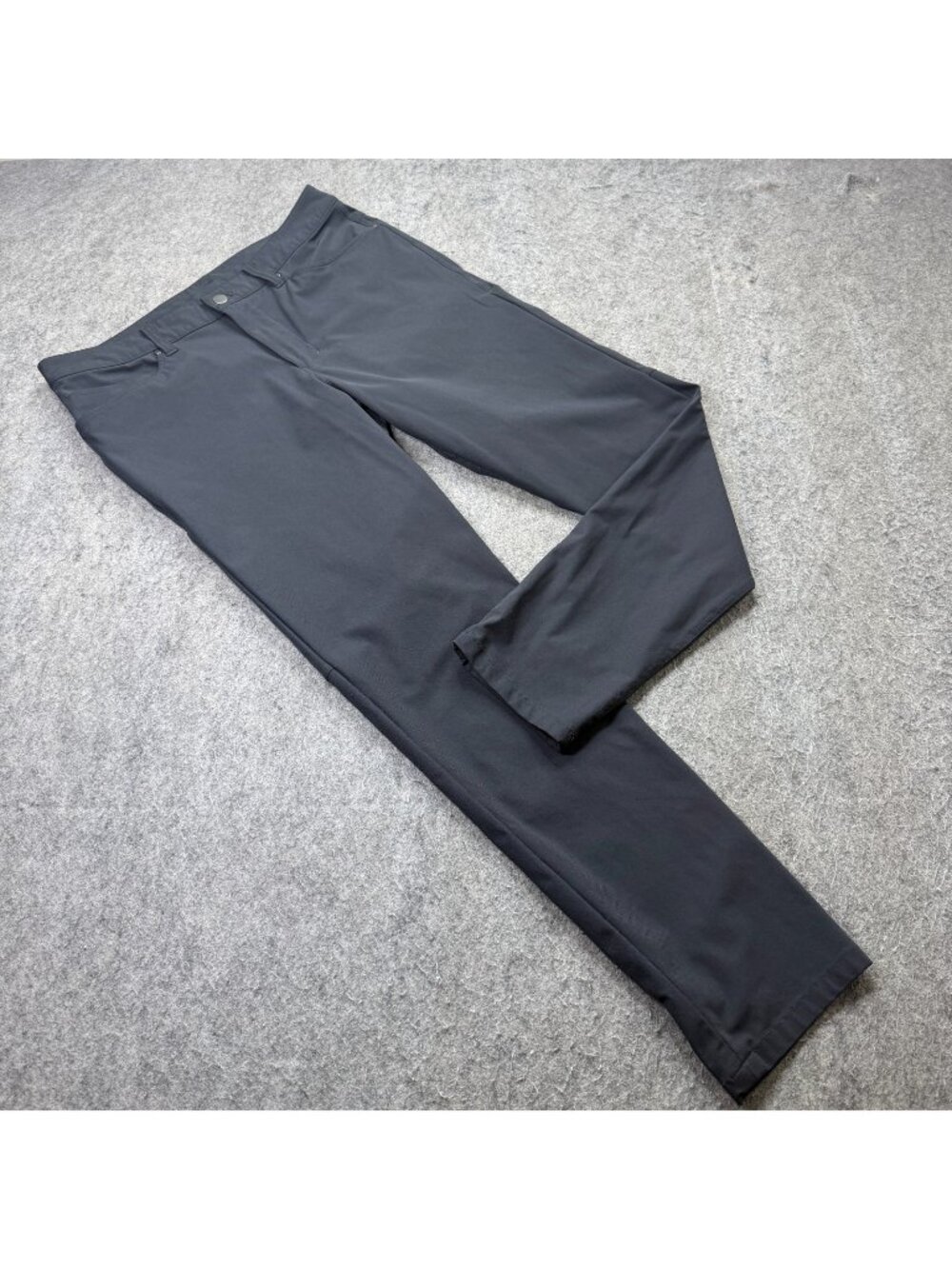 Lululemon ABC 5-Pocket Pants Men 32 x 30 Black Slim Fit Warpsteme LM5704S